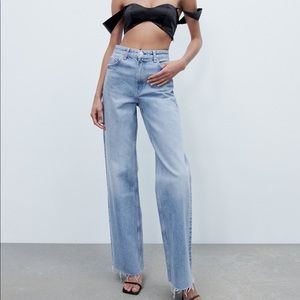 ONLY WORN ONCE Zara Wide Leg Jeans